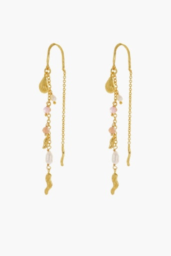 Zarla - Poppy Thread Earring - Pastel