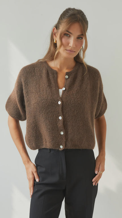 Charli Emme Cardigan - Espresso