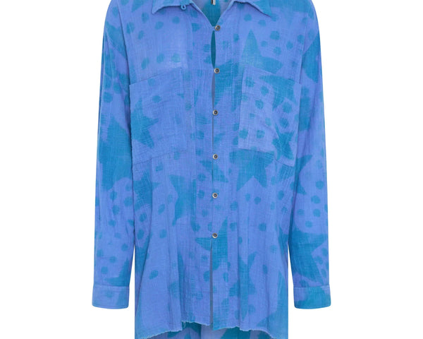 One Teaspoon Polka Star Longline Shirt