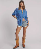 One Teaspoon Polka Star Longline Shirt