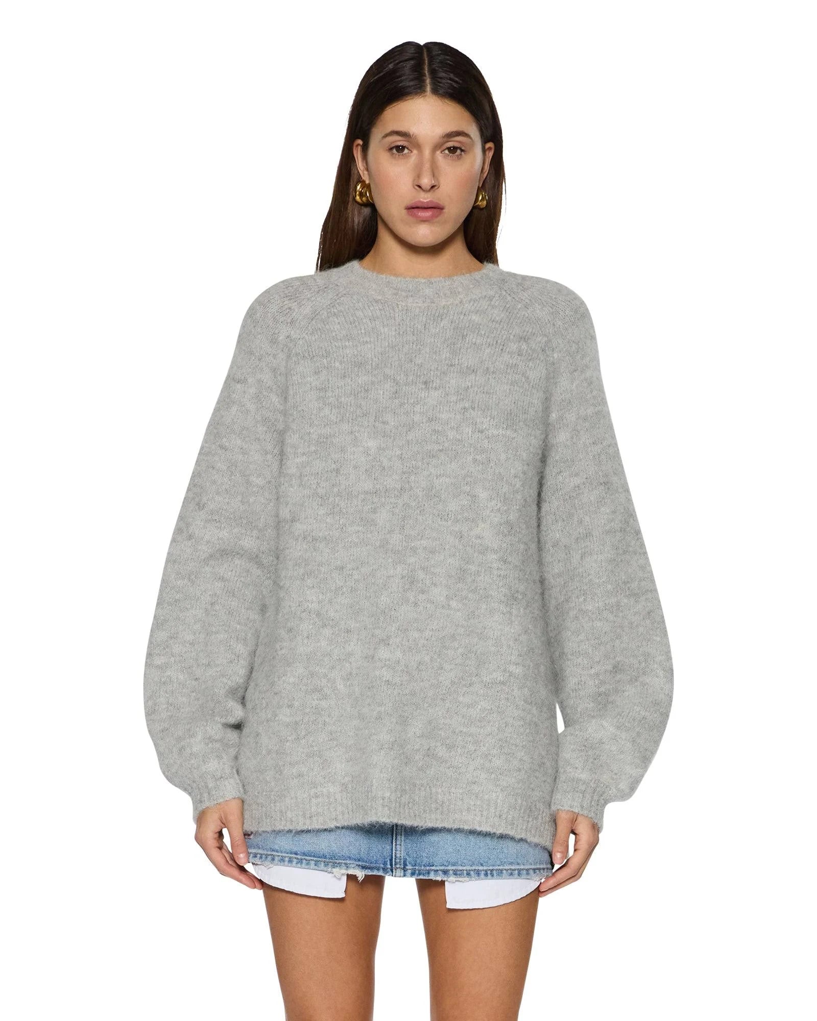Ksubi cosy knit light grey