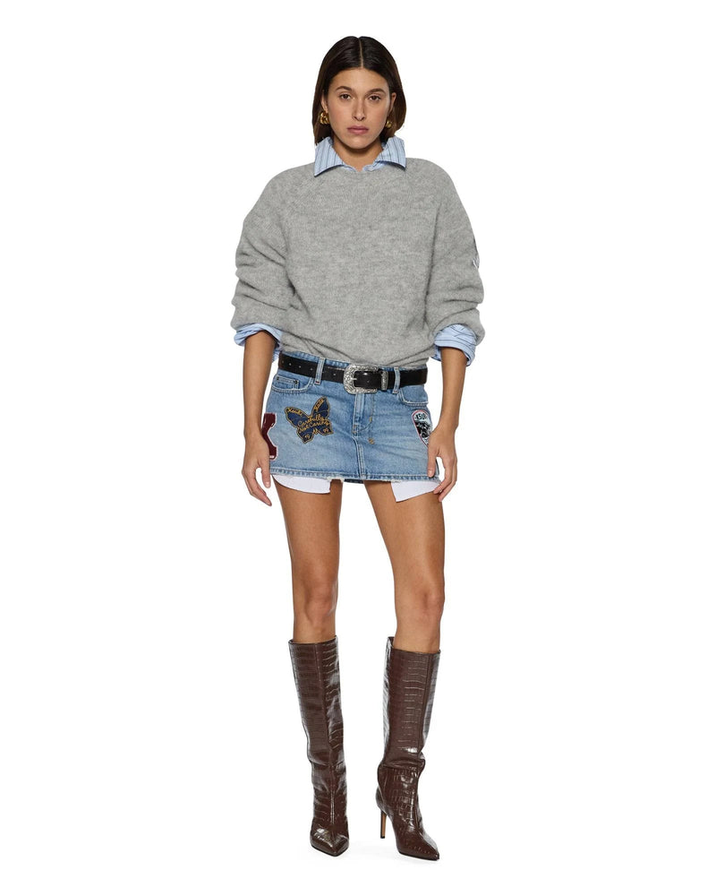 Ksubi cosy knit light grey