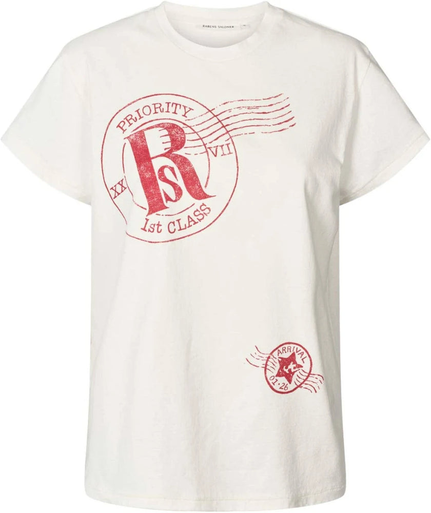 Rabens Saloner Ambla Tee - Light - Postal T-Shirt