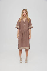 Something Very Special MSG Disco Kimono - Dark Taupe