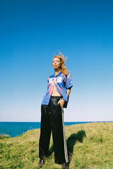 Something Very Special Stripe Vacay Pant - Black