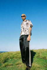 Something Very Special Stripe Vacay Pant - Black