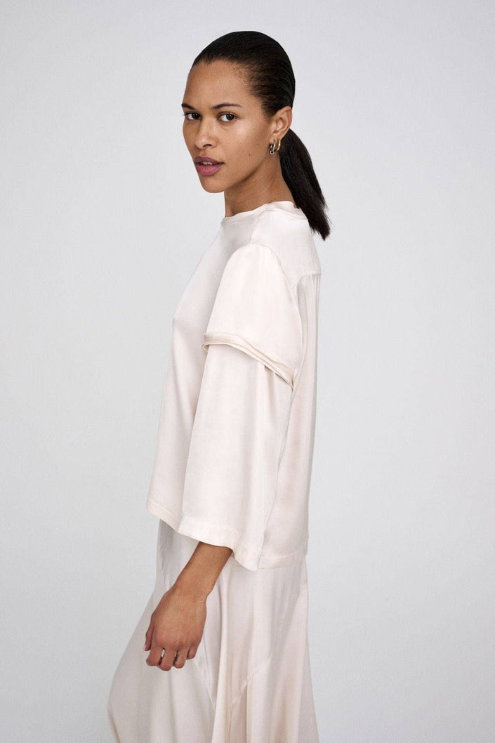 Rabens Saloner Nienna Blouse - Crystal Grey