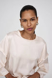 Rabens Saloner Nienna Blouse - Crystal Grey