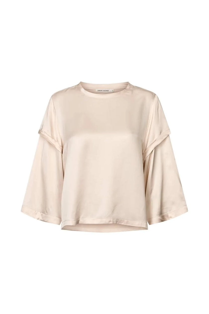 Rabens Saloner Nienna Blouse - Crystal Grey