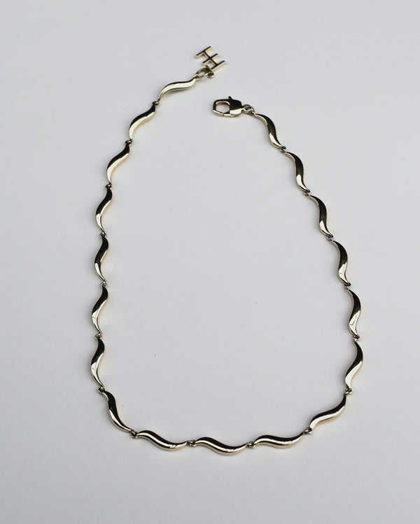 F+H Studios Wave Choker - Brass + Sterling Silver