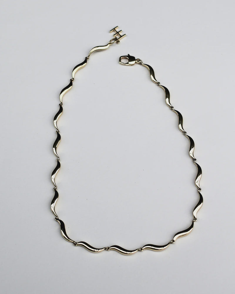 F+H Studios Wave Choker - Brass + Sterling Silver