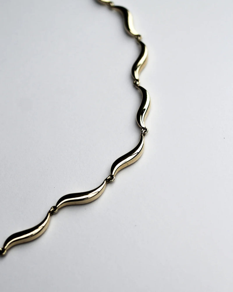 F+H Studios Wave Choker - Brass + Sterling Silver