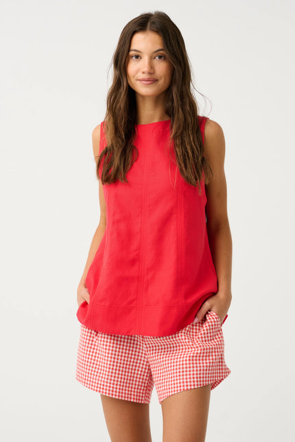 cartel & willow Demi Short - Mandarin Gingham