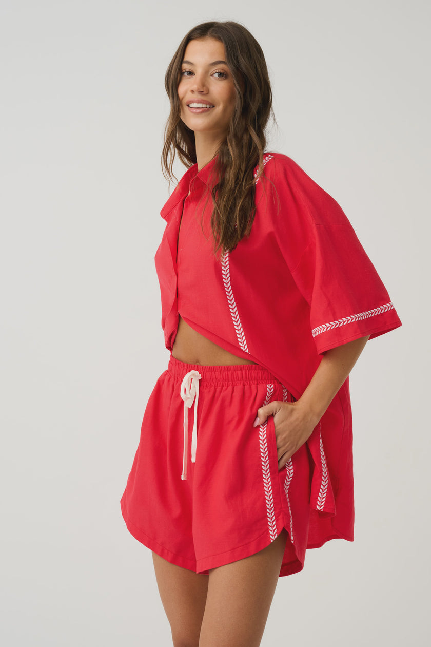 cartel & willow Luchelle Short - Mandarin