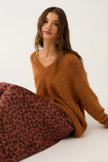 cartel & willow Millie Slip Skirt - fudge leopard