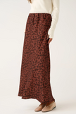 cartel & willow Millie Slip Skirt - fudge leopard