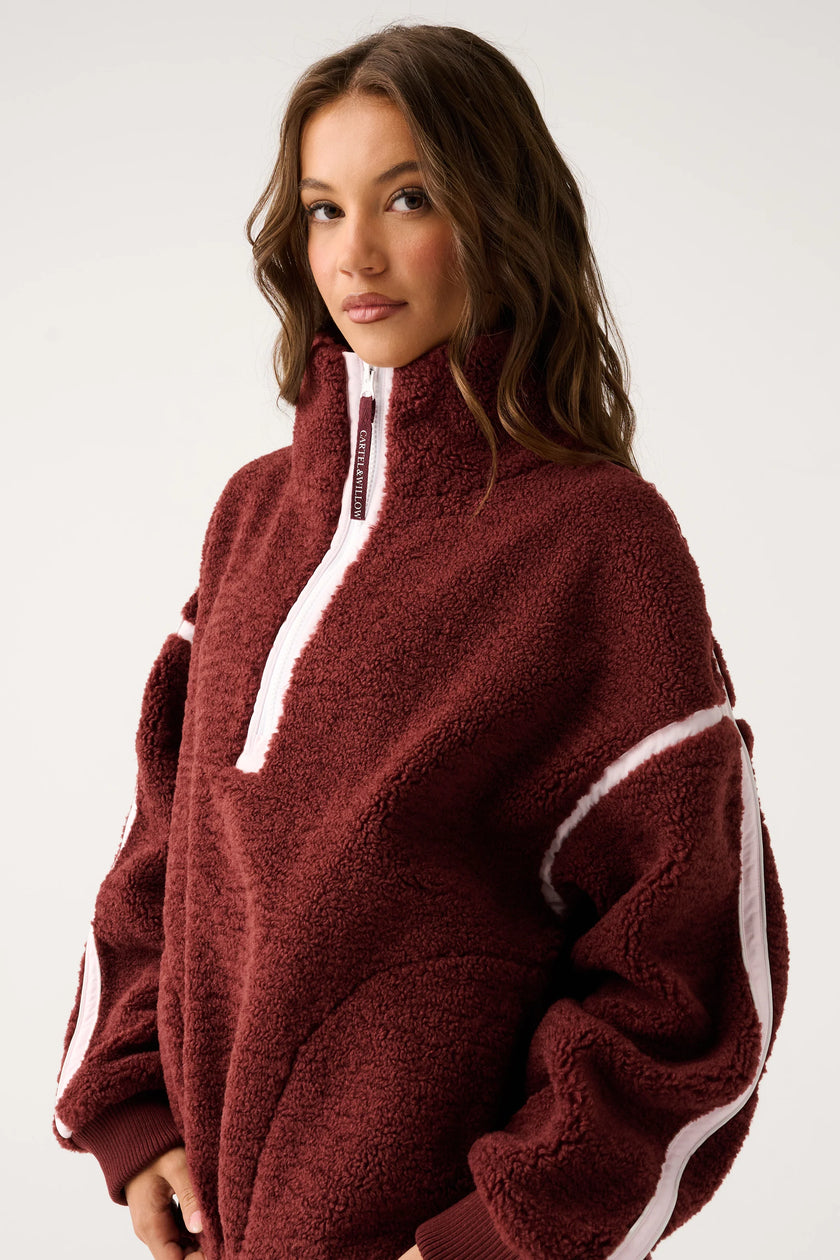cartel & willow Margot Pullover - Mulberry