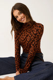 cartel & willow Saffiya Skivvy - Fudge Leopard