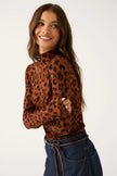 cartel & willow Saffiya Skivvy - Fudge Leopard
