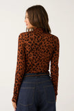 cartel & willow Saffiya Skivvy - Fudge Leopard