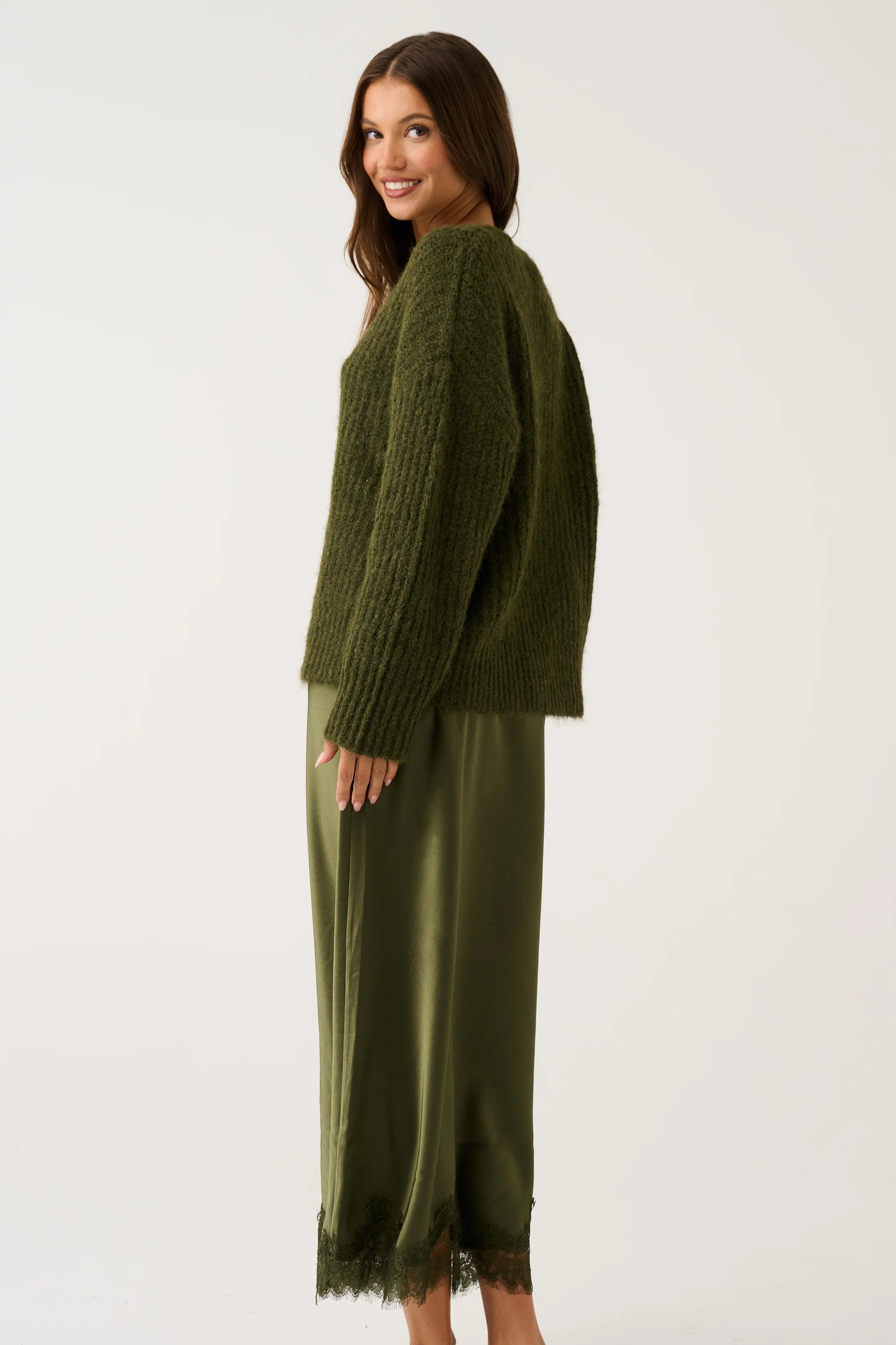 cartel & willow Luna Skirt - Khaki