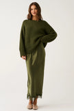 cartel & willow Luna Skirt - Khaki