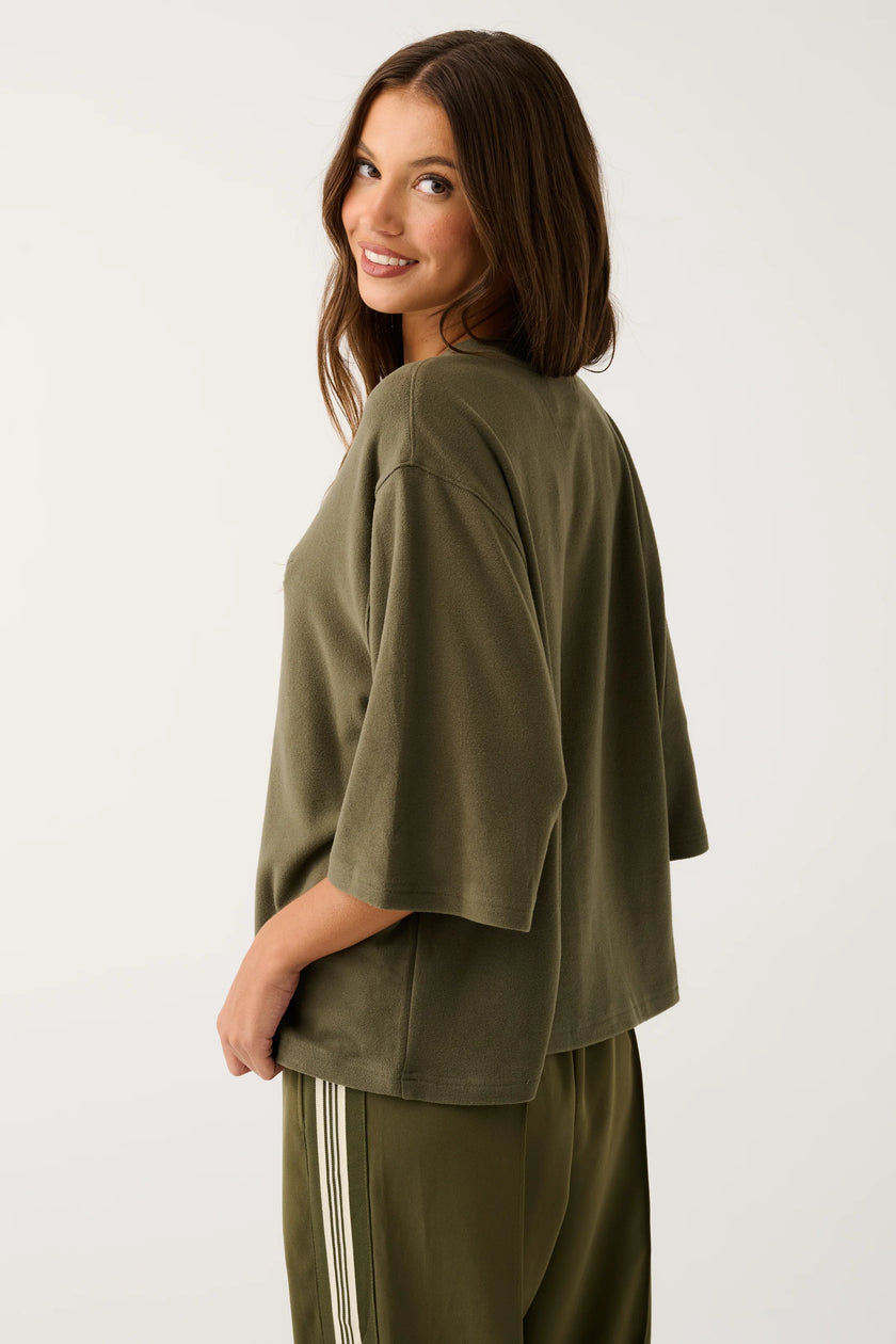 cartel & willow Solange Tee - Khaki