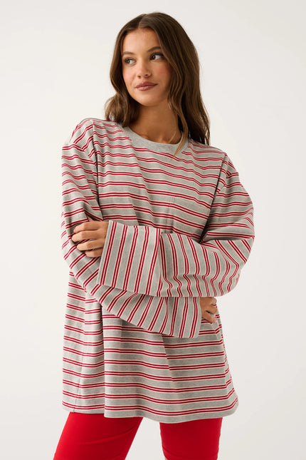 cartel & willow Harley Long Sleeve - Grey Marle