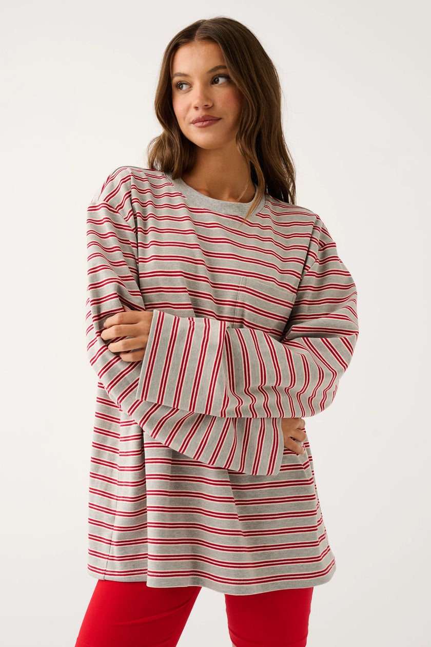 cartel & willow Harley Long Sleeve - Grey Marle