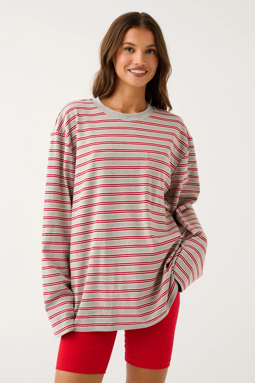 cartel & willow Harley Long Sleeve - Grey Marle