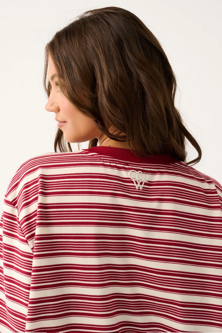 cartel & willow Harley Long Sleeve - Mulberry Stripe