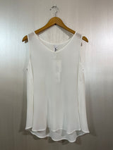 M.A. Dainty Gillie Top  - White