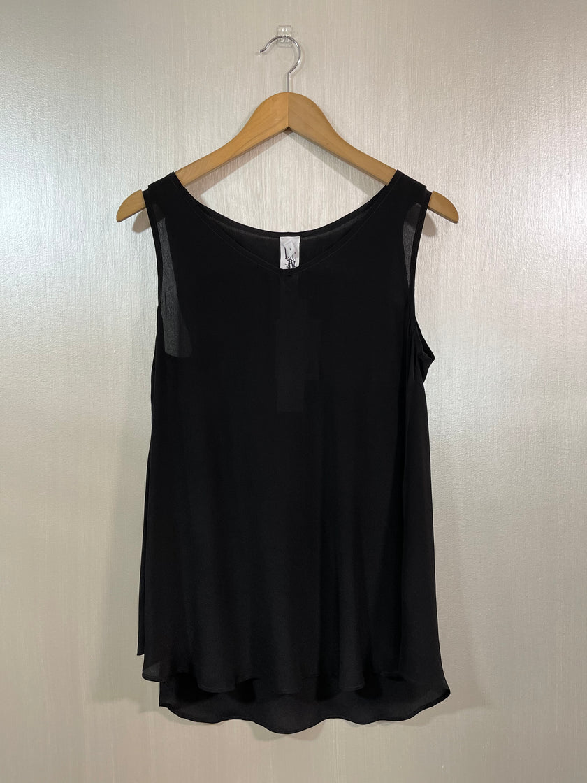 M.A. Dainty Gillie Top  -  Black