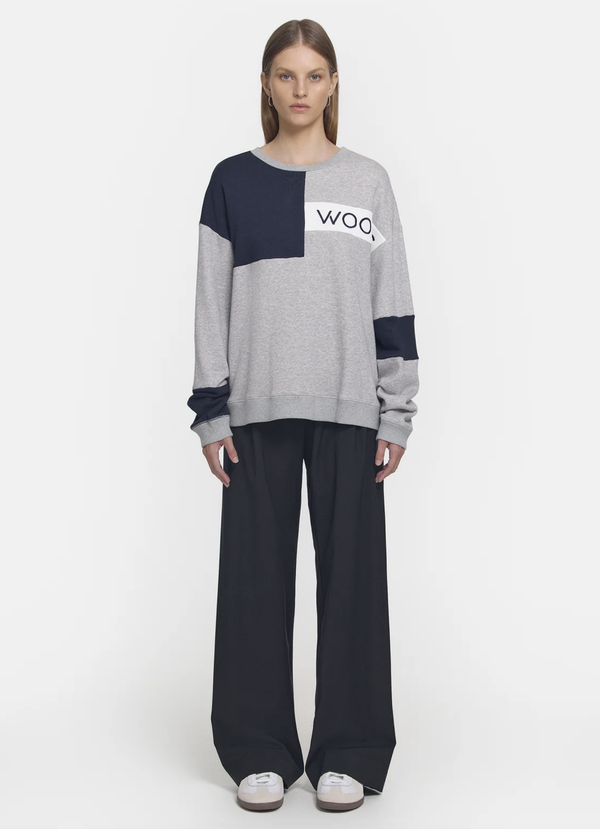 Viktoria & Woods Woods Block Sweater - Grey Marl