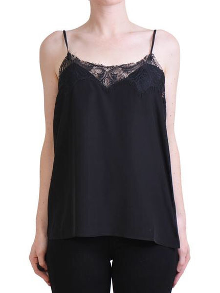 M.A. Dainty Tambourine Cami - Black